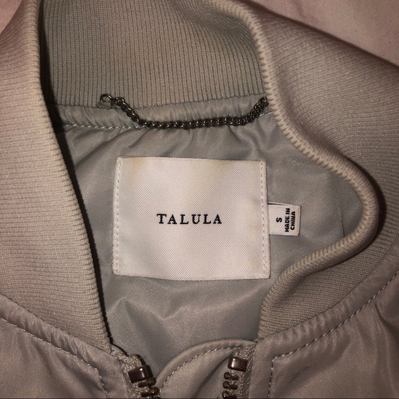 Talula Silver Bomber Jacket - Picture 4 of 7